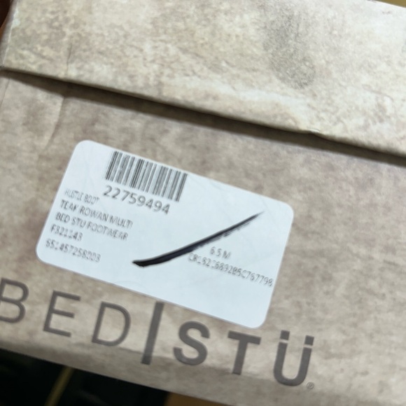 Bed Stu Hustle Leather Mid Calf Zipper Boots 6.5 Teak Rowan - Picture 10 of 11